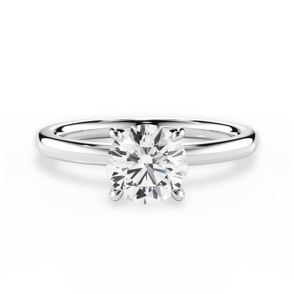 Asscher Shape Diamond Solitaire Engagement Ring | Reve Diamonds