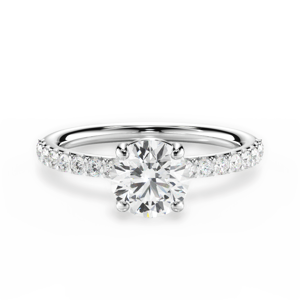 Audrey Lab Grown Diamond Ring -Platinum, Pave, 2.3 Carat, – Best Brilliance