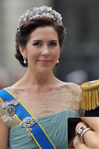 Princess Mary of Denmark updated engagement ring