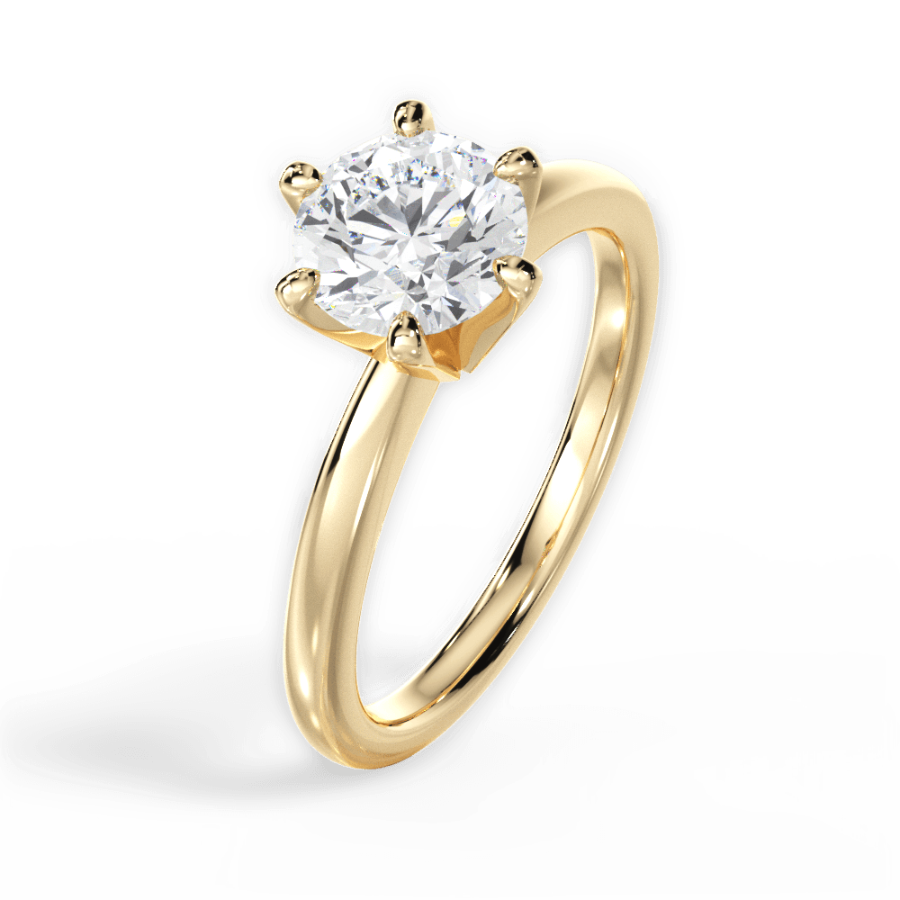 Wide Solitaire Diamond Ring | Solitaire Rings | Nir Oliva Jewelry