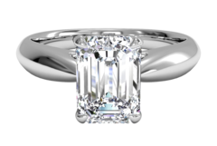 1 carat emerald cut engagement ring 