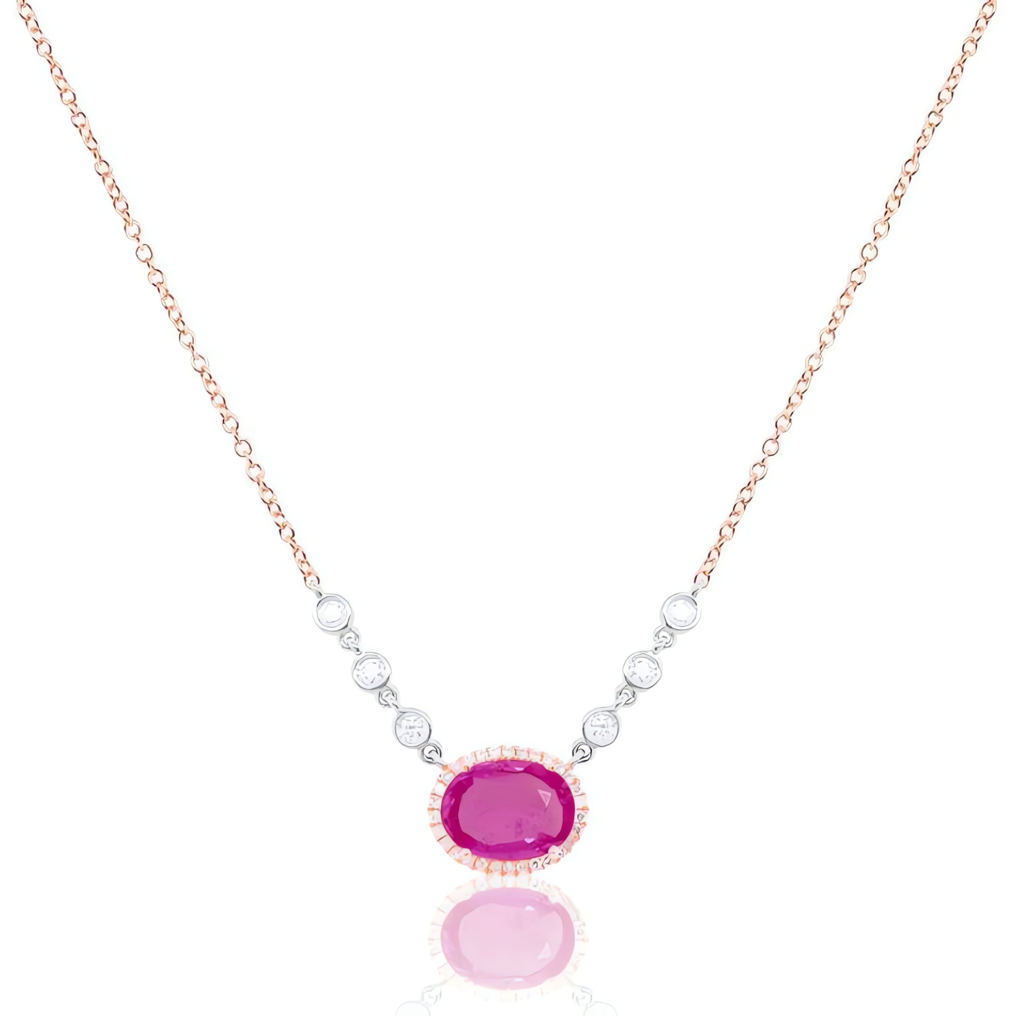 Pink Sapphire and Diamond Necklace – Meira T Boutique