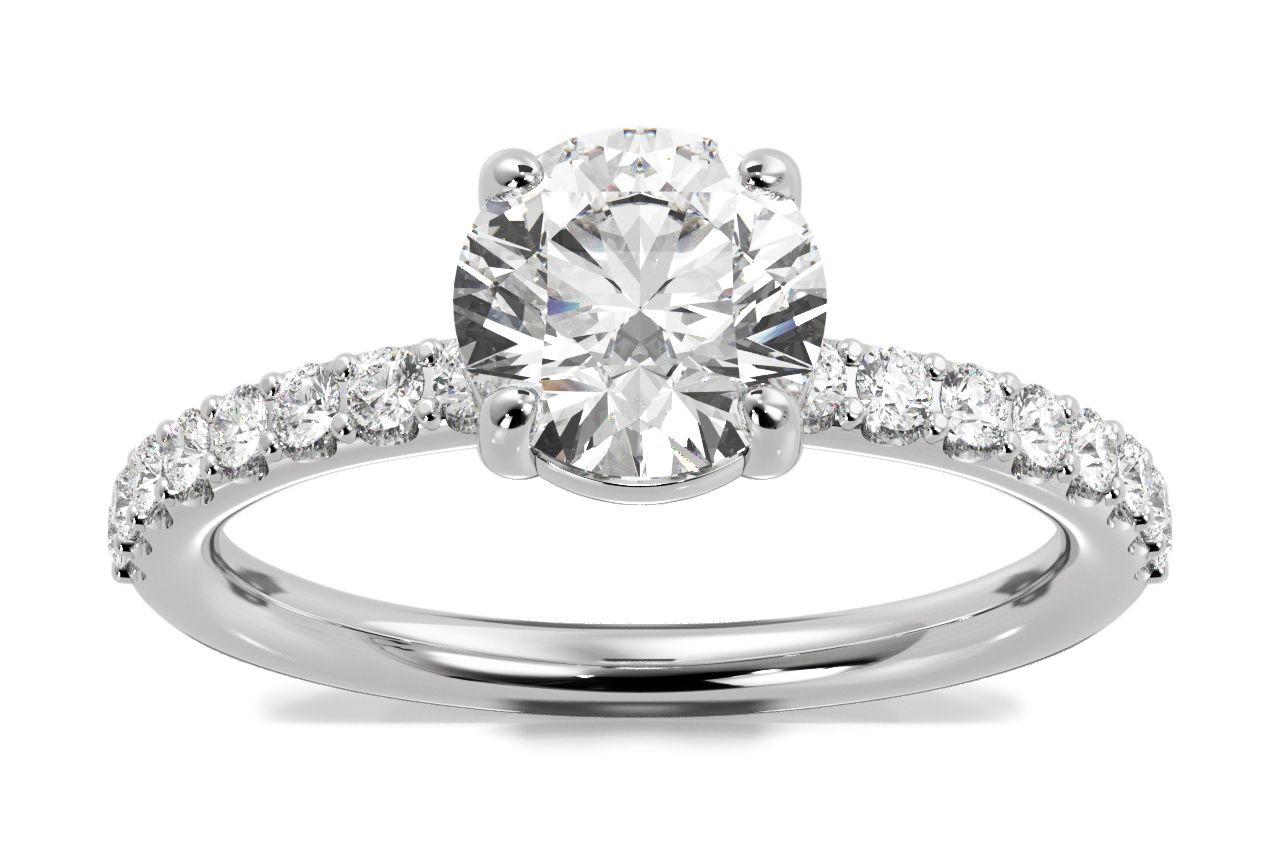 Ritani Timeless French-set Diamond Band Engagement Ring