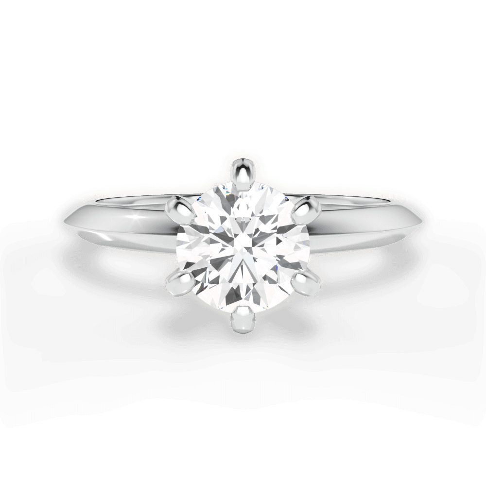 Petite Twist Shank Diamond Engagement Ring #106191 - Seattle Bellevue |  Joseph Jewelry