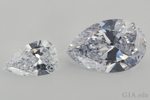 pear cut diamond bowtie effect image source: GIA
