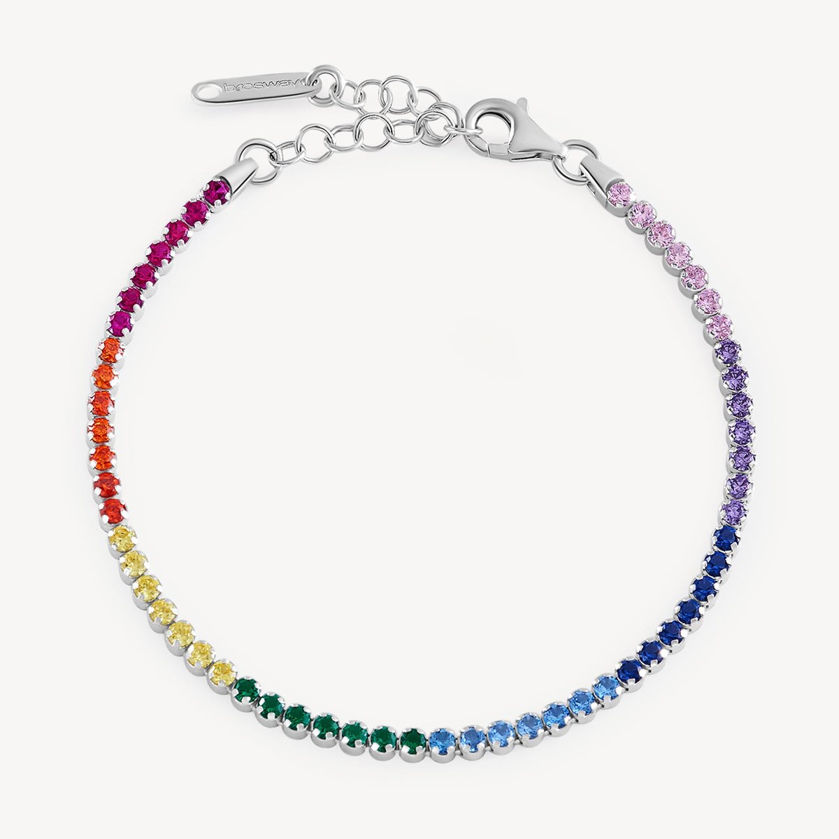 Photo of rainbow colored bracelet