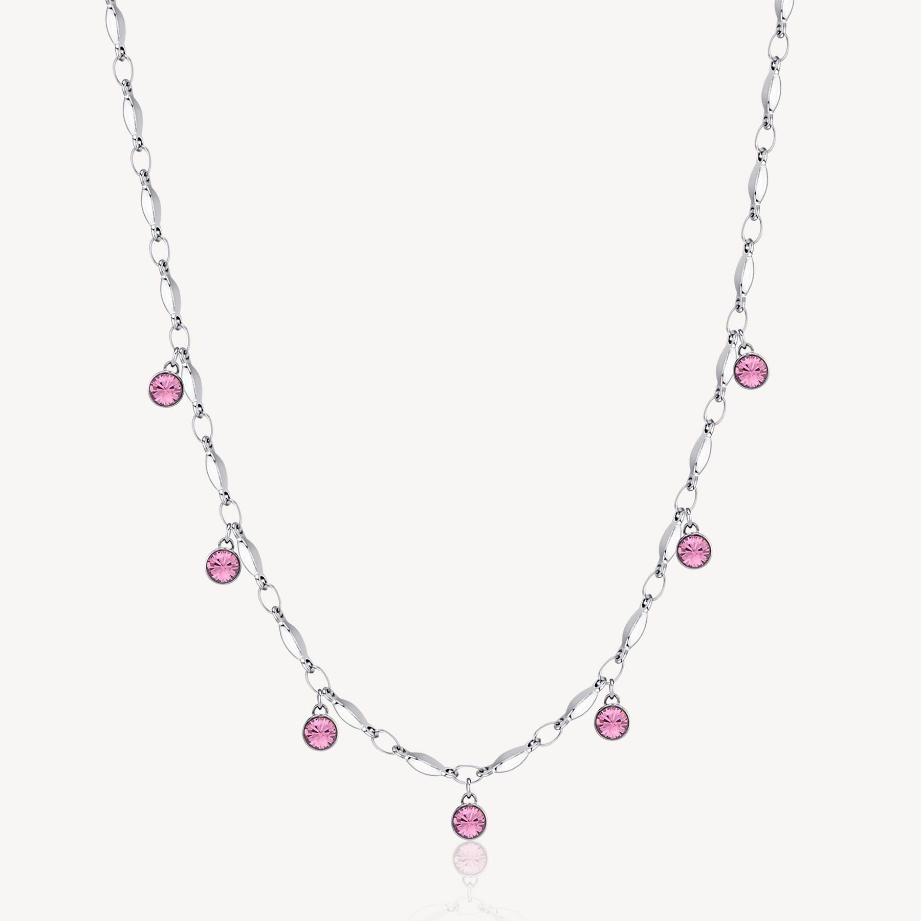 Image of pink amethyst necklace