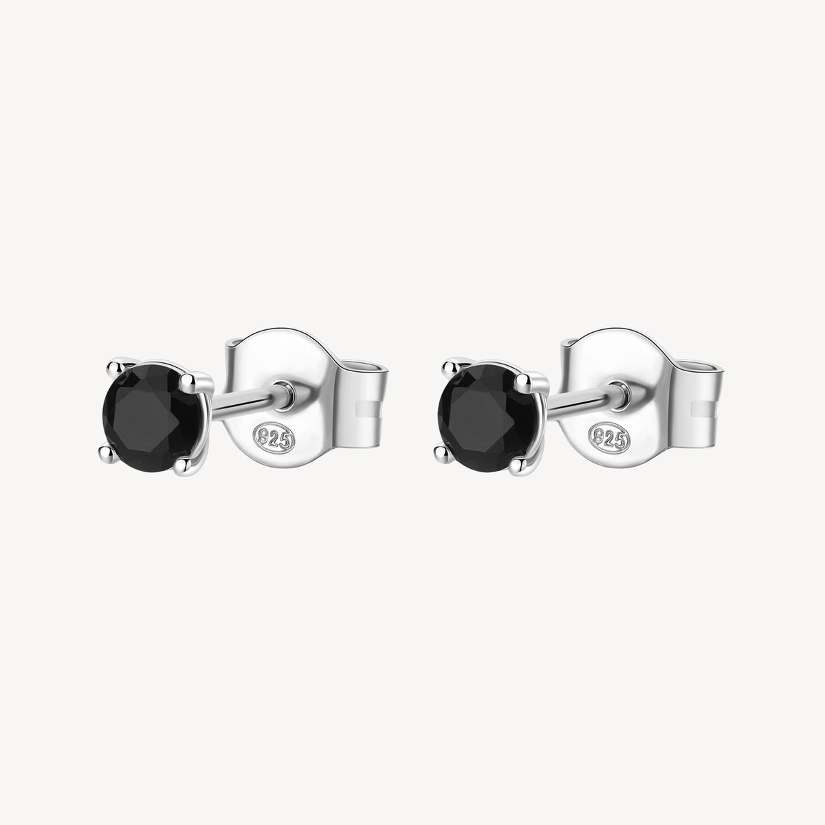 Photo of black stud earrings