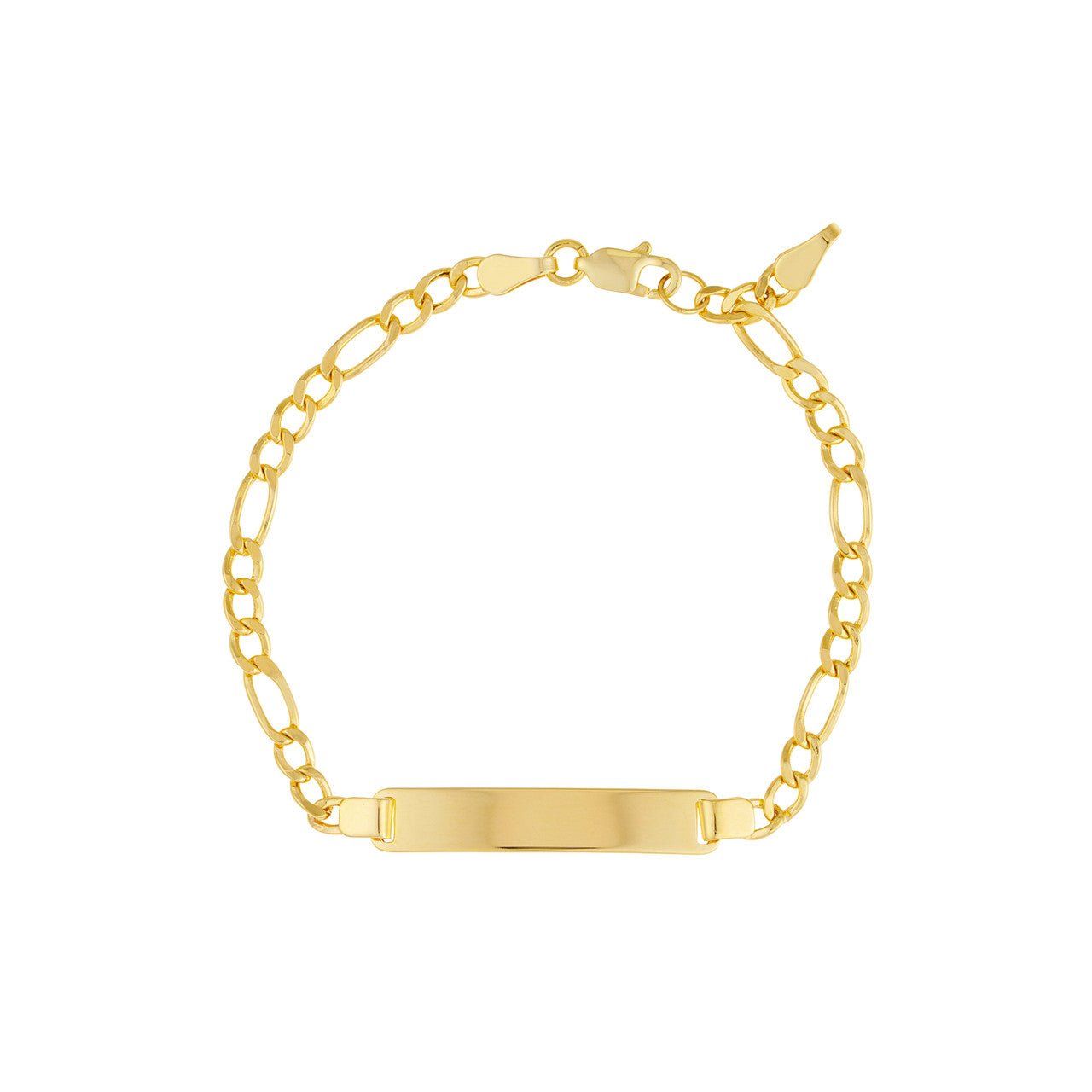 Image of a gold children's ID bracelet