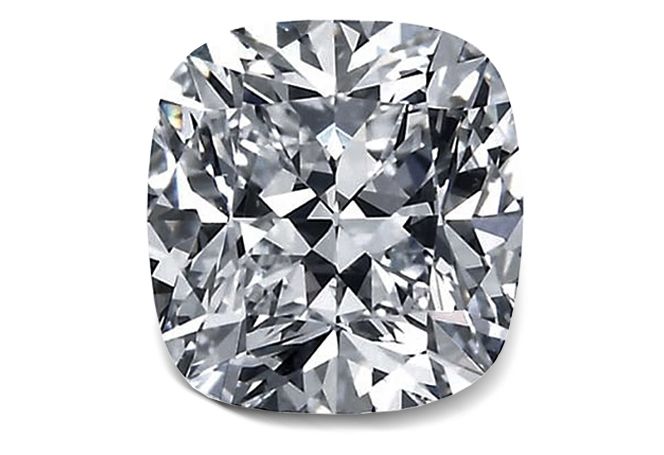 cushion-cut diamond