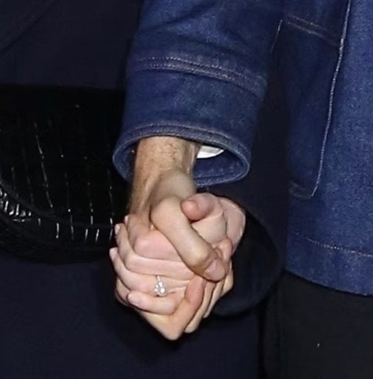 Emma Stone's pearl engagement ring