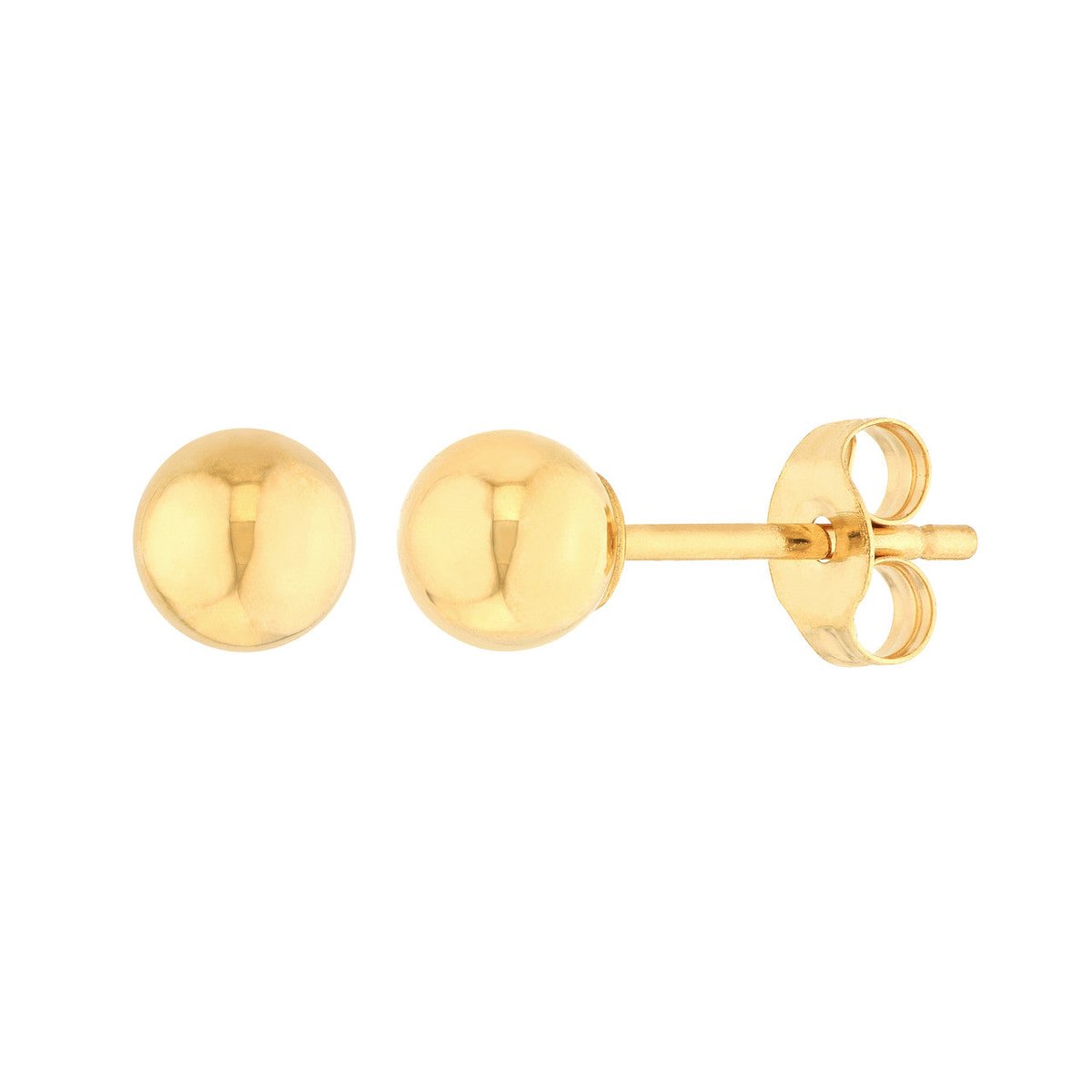 Image of children's gold ball stud earrings