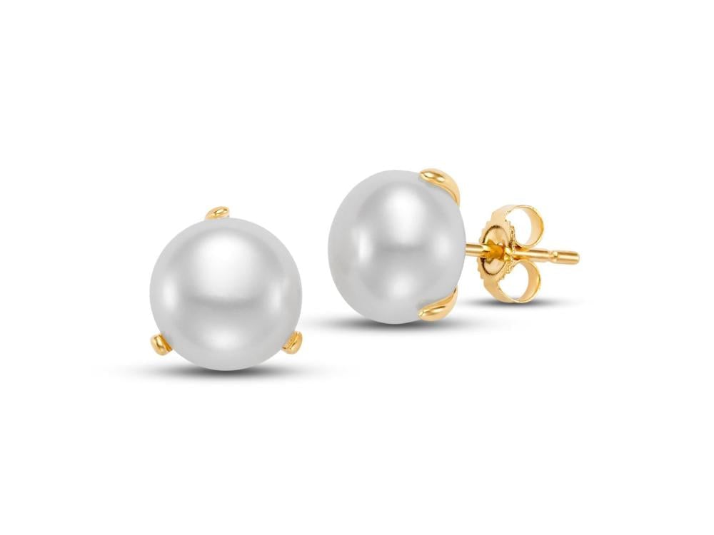 Image of pearl stud earrings