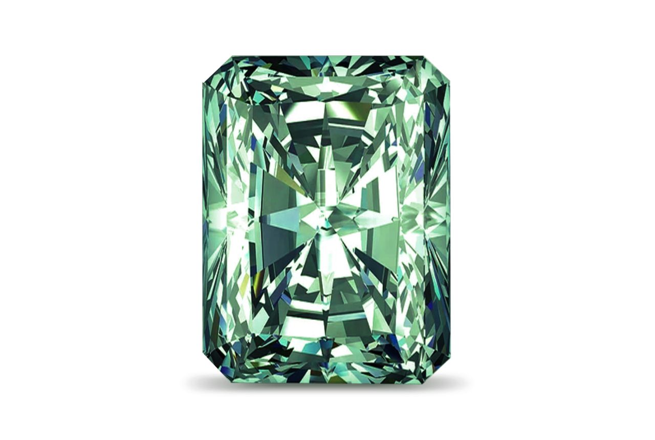 Green Diamond Radiant Single