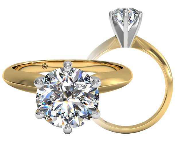 6 prong solitaire engagement ring