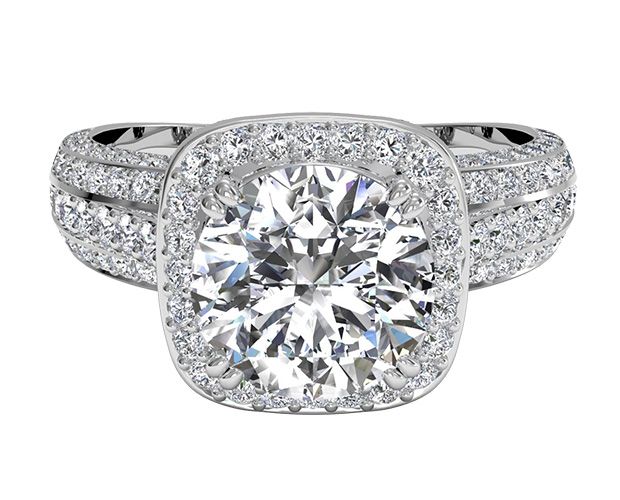 masterwork platinum engagement ring