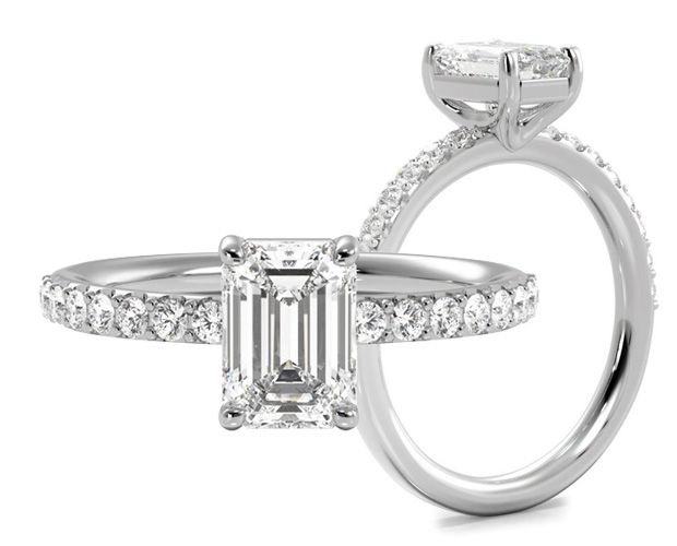 Classic Emerald Cut Timeless Engagement Solitaire Ring by Ritani