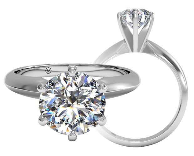 classic six-prong solitaire engagement ring