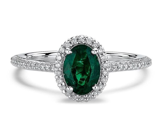 gemstone oval engagement ring