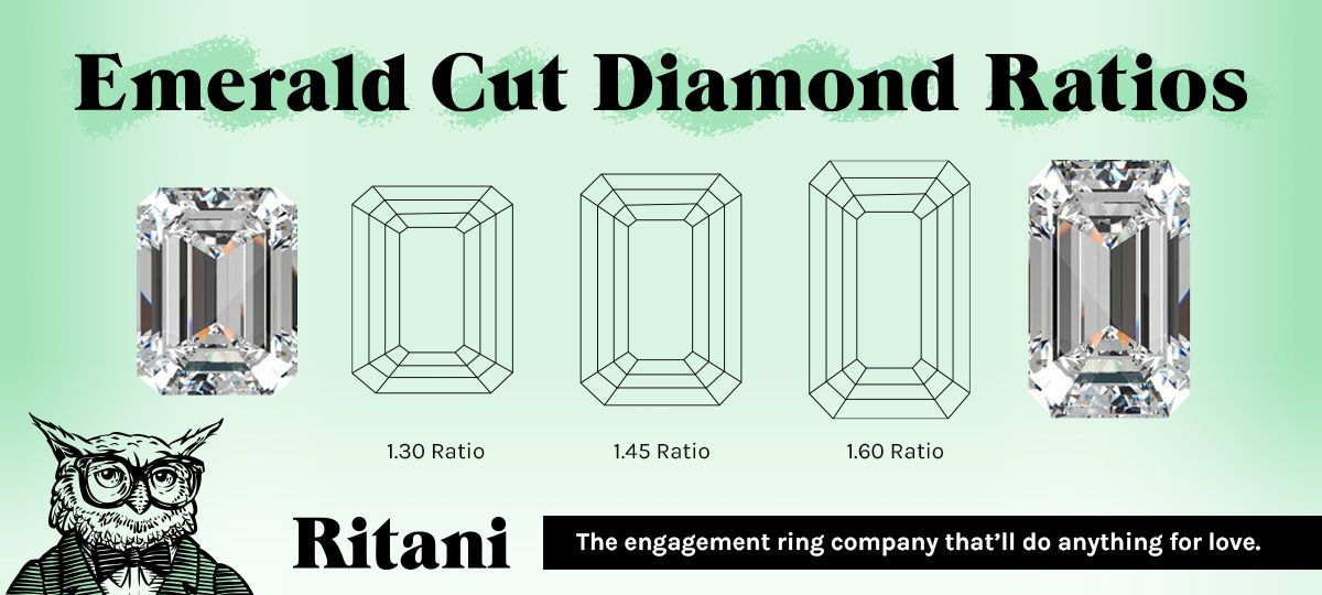 emerald cut diamond length to width ratios