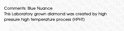 blue nuance lab diamond report