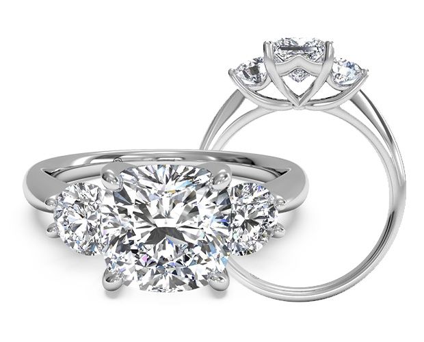 Three-Stone trilogy Diamond Engagement Ring by ritani