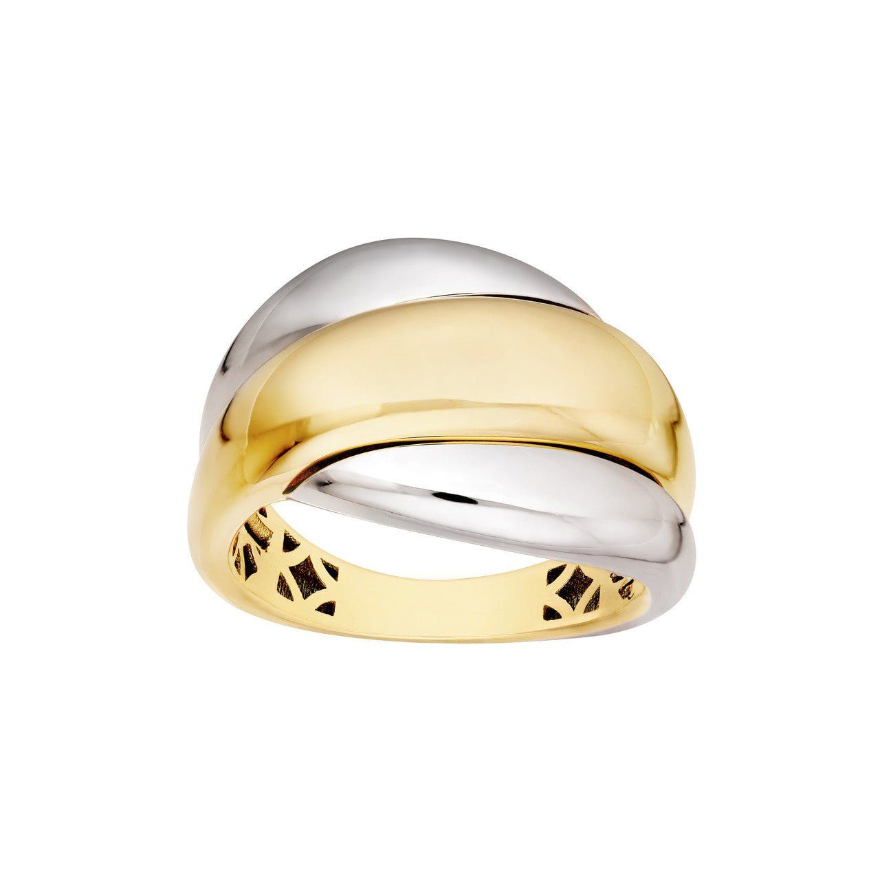 Image of two-tone gold and silver ring 