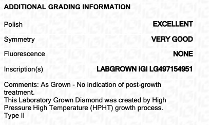 as-grown lab diamond