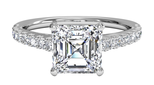 asscher diamond ring