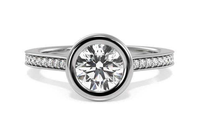 bezel engagement ring