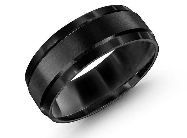 black cobalt beveled edge ring