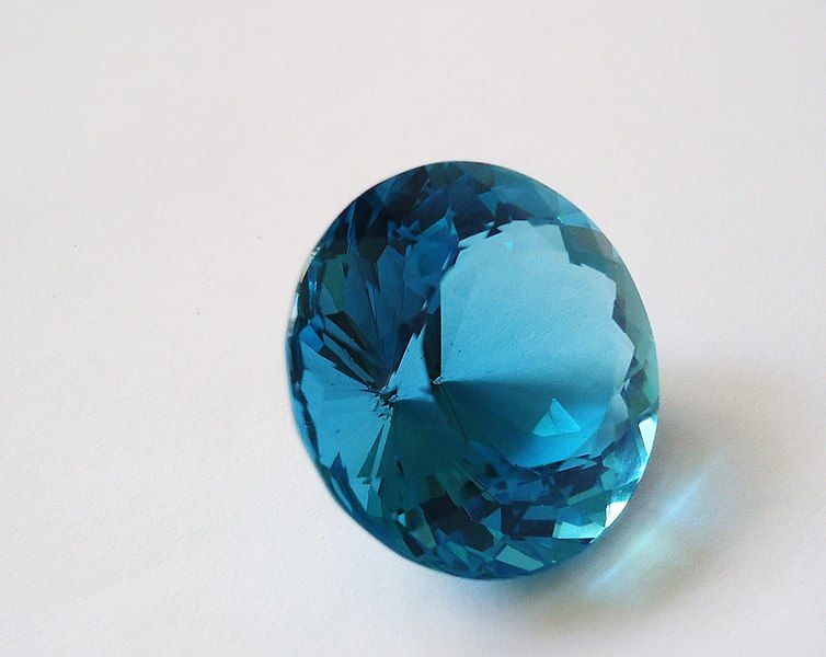 Different colors of 2025 blue topaz