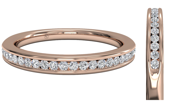 channel-set diamond wedding ring