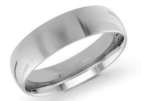 men's comfort fit wedding ring