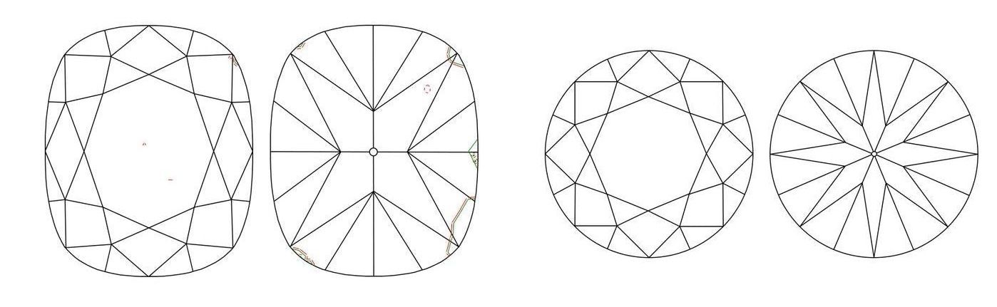 cushion brilliant vs round brilliant