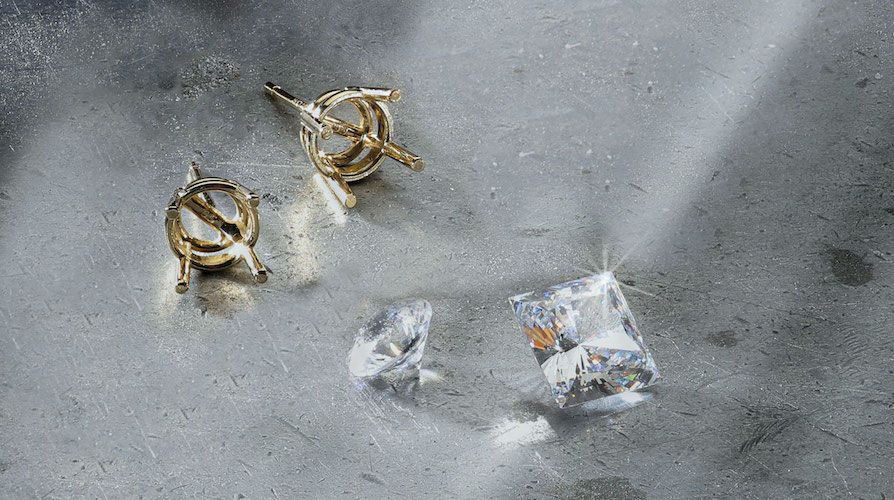 design your own diamond earrings