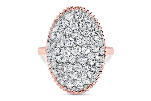 diamond cluster cocktail ring