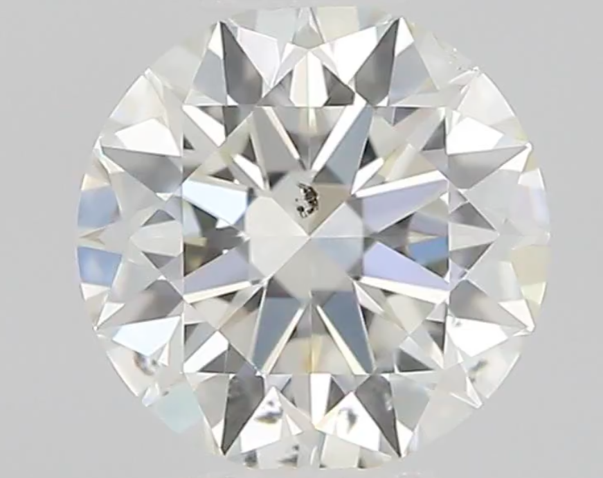diamond with an inclusion at the center of its table