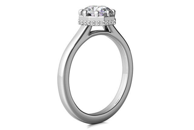 engagement ring side profile