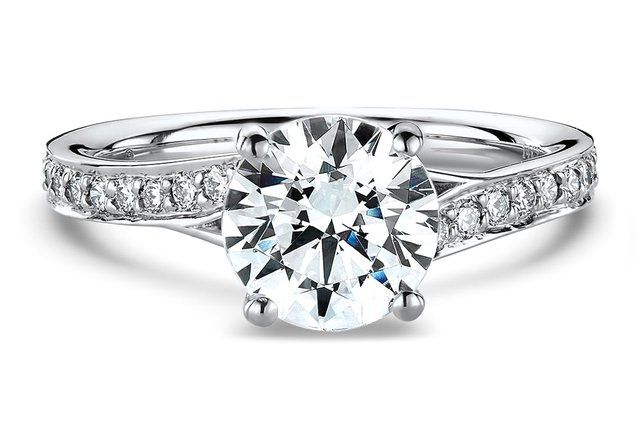 round prong engagement ring