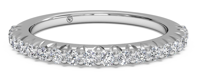 french-set diamond band