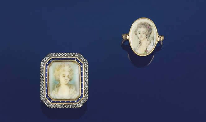 Georgian-era portrait rings