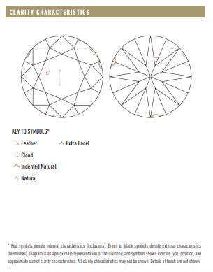 GIA diamond inclusion report