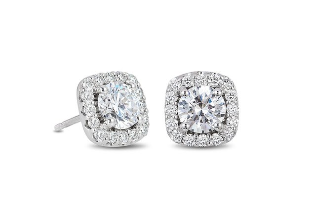 halo diamond earrings