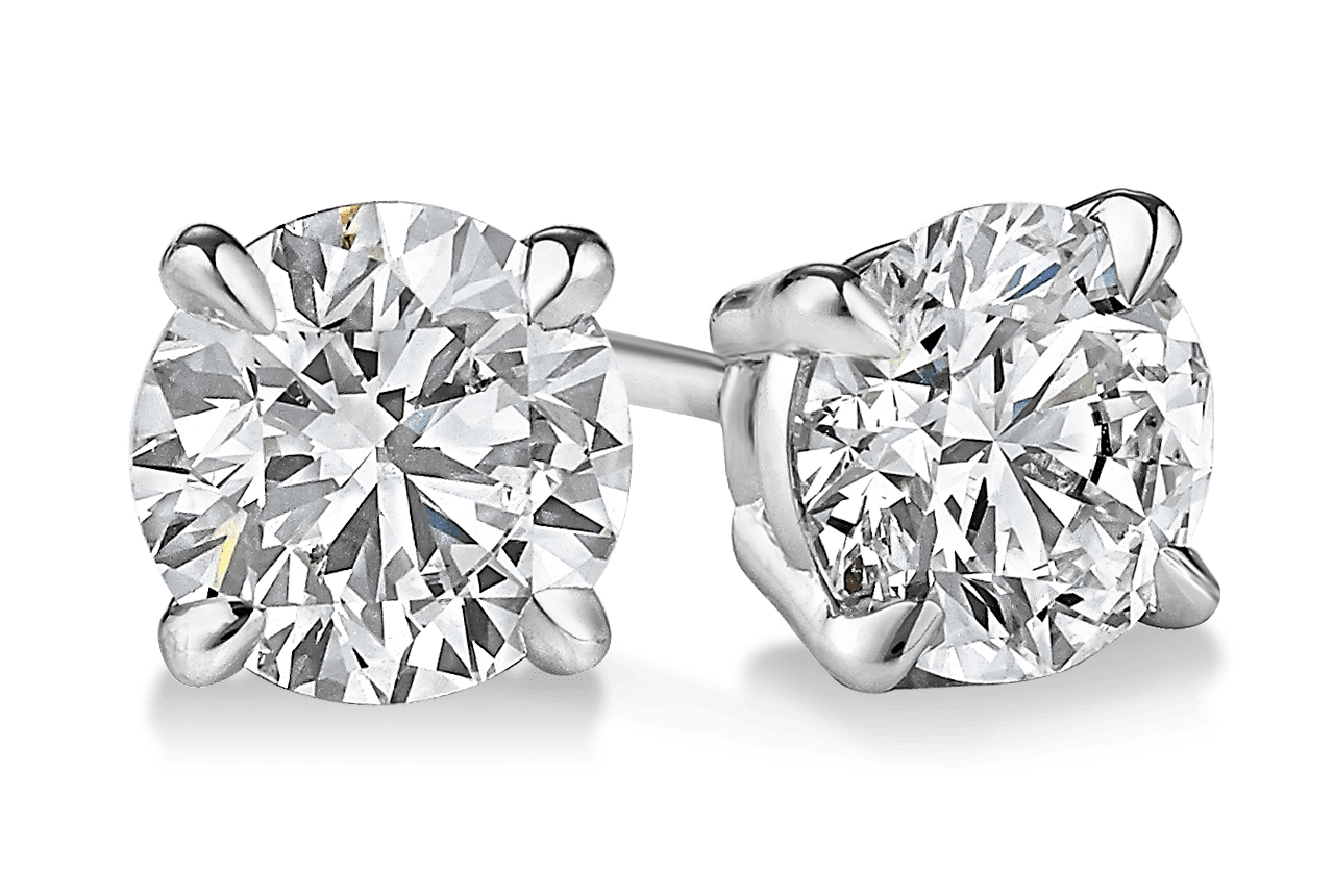 V SHAPE DIAMOND STUDS - Diasun Fine Jewelry