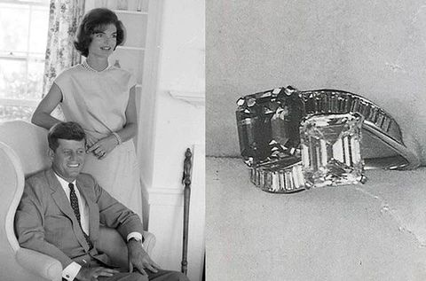 Jackie Kennedy's original engagement ring