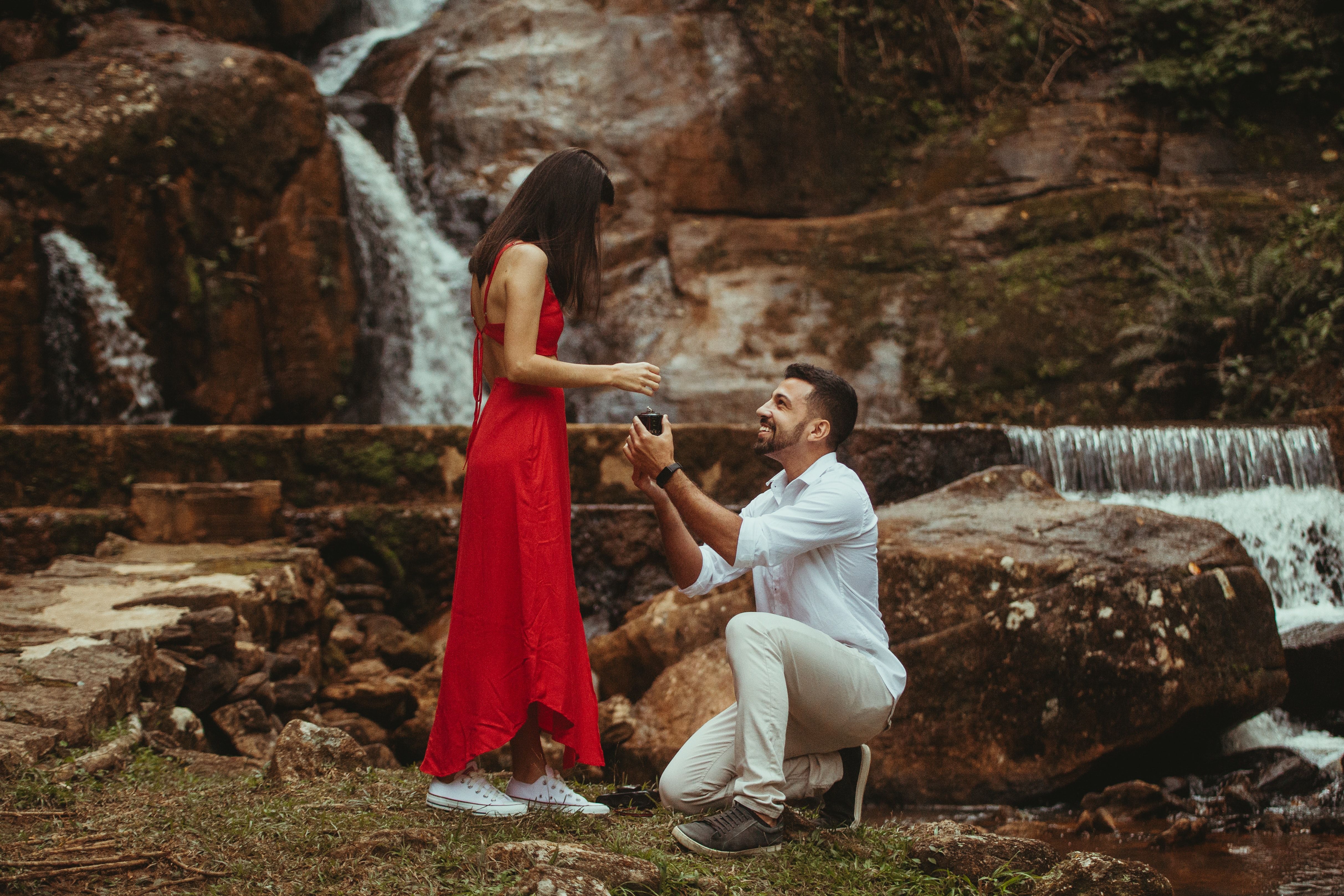 Ritani Valentine's Proposal Ideas Waterfall Engagement