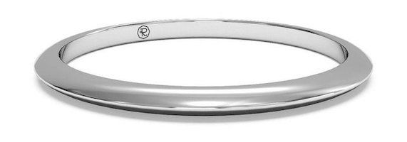 knife edge wedding ring