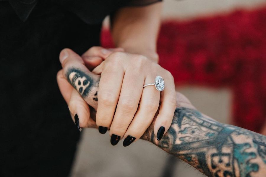 Molly Mae and Tommy Fury's Large Oval Diamond Engagement Ring