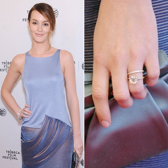 Leighton Meester engagement ring